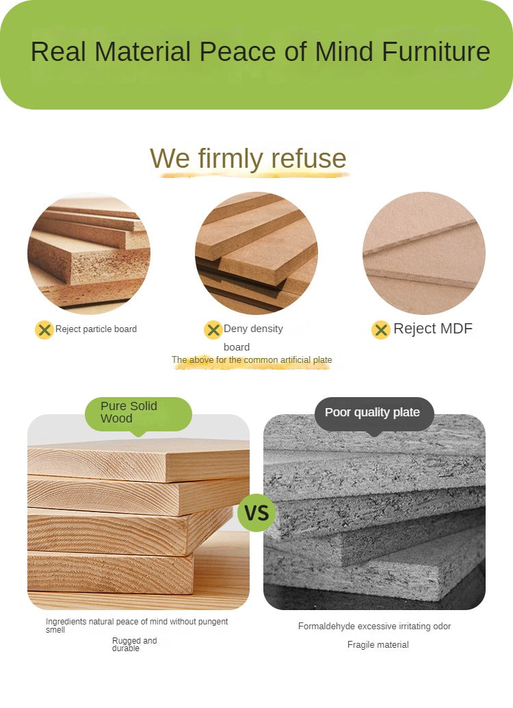 Beech Solid Wood Children's Rainbow Montessori Platform Bed.