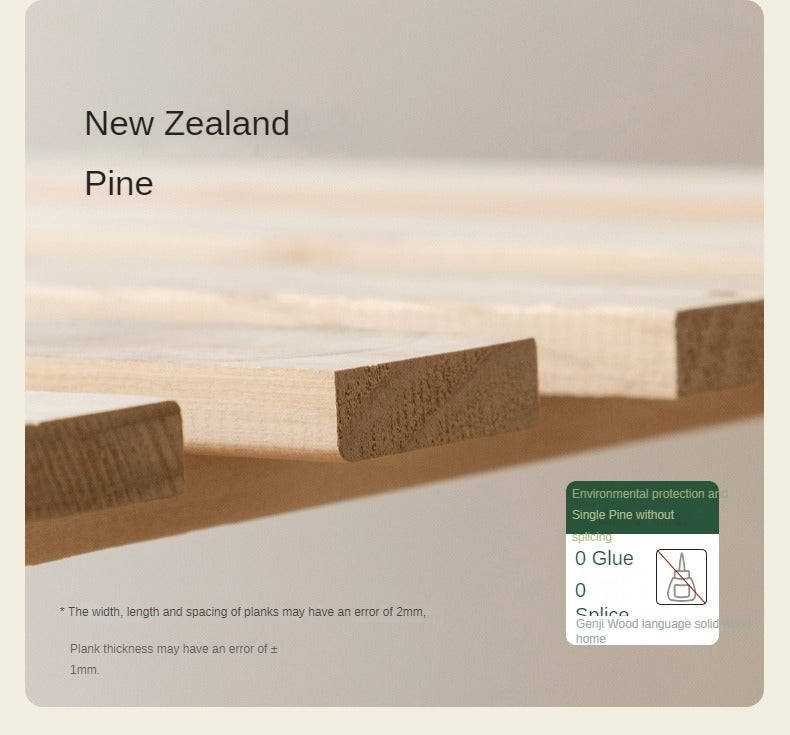 Cherry Solid Wood fabric Soft Bed