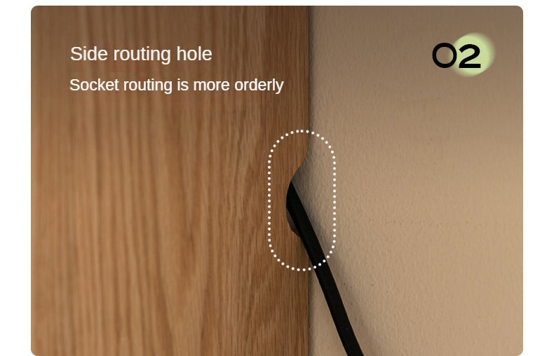 Oak, Solid Rubberwood Modern Dressing Table.