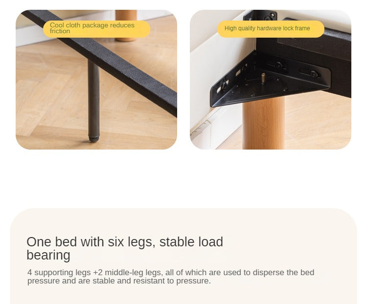 Cream style Organic Leather kid's Bed<