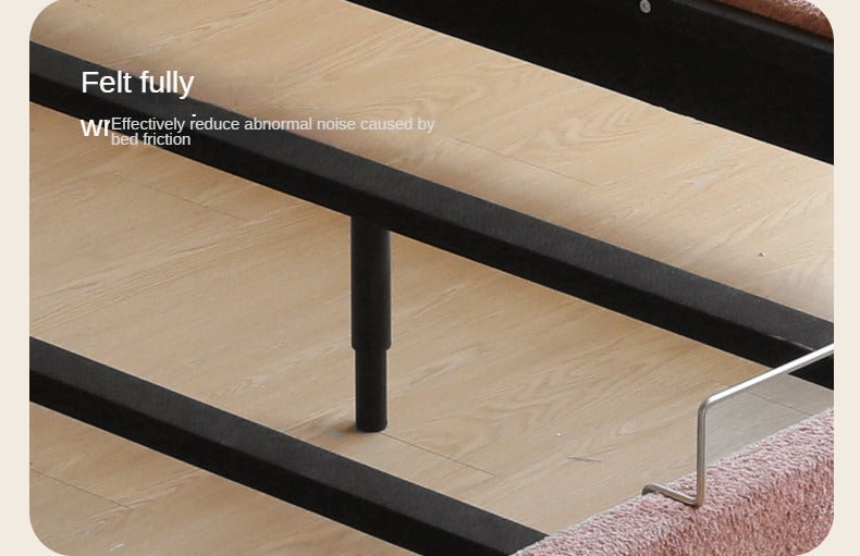 Fabric Pink Bed French Style