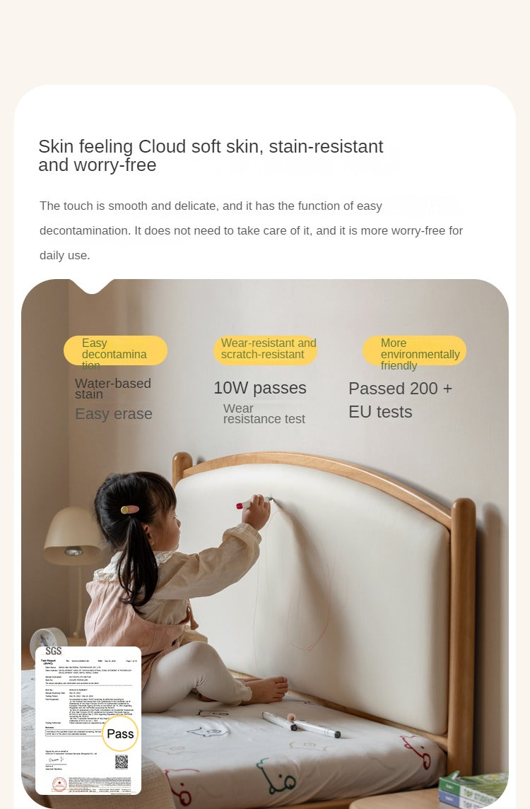 Beech solid wood Children's Soft Bed<