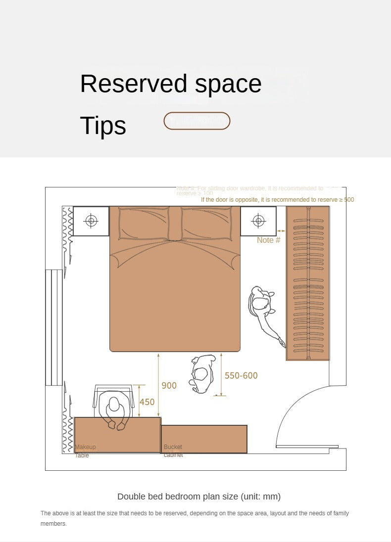 Oak,Black Walnut Solid Wood Soft Genuine Leather Bed Light Luxury