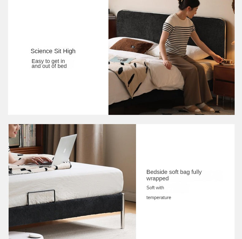 Fabric Bed Bauhaus Style Soft Bed