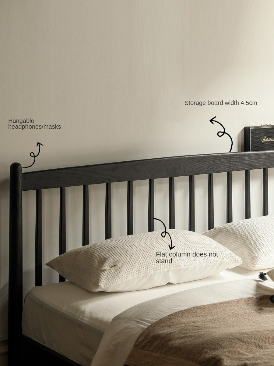 Oak Solid Wood Vintage Bed