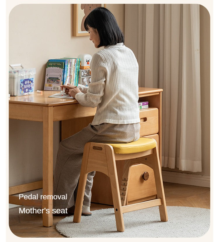 Beech Solid Wood Children's Lift Study Chair.