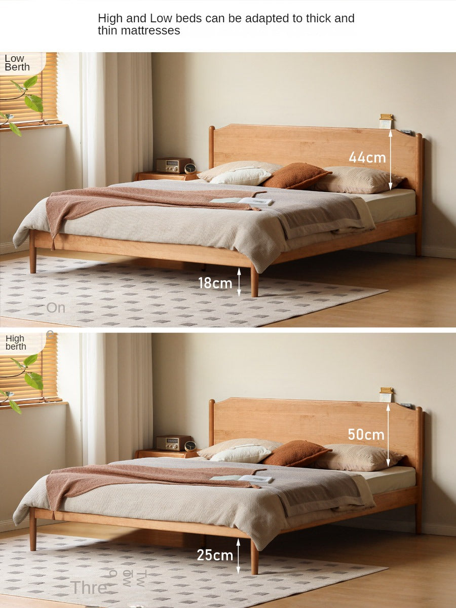 Cherry Solid Wood Bed