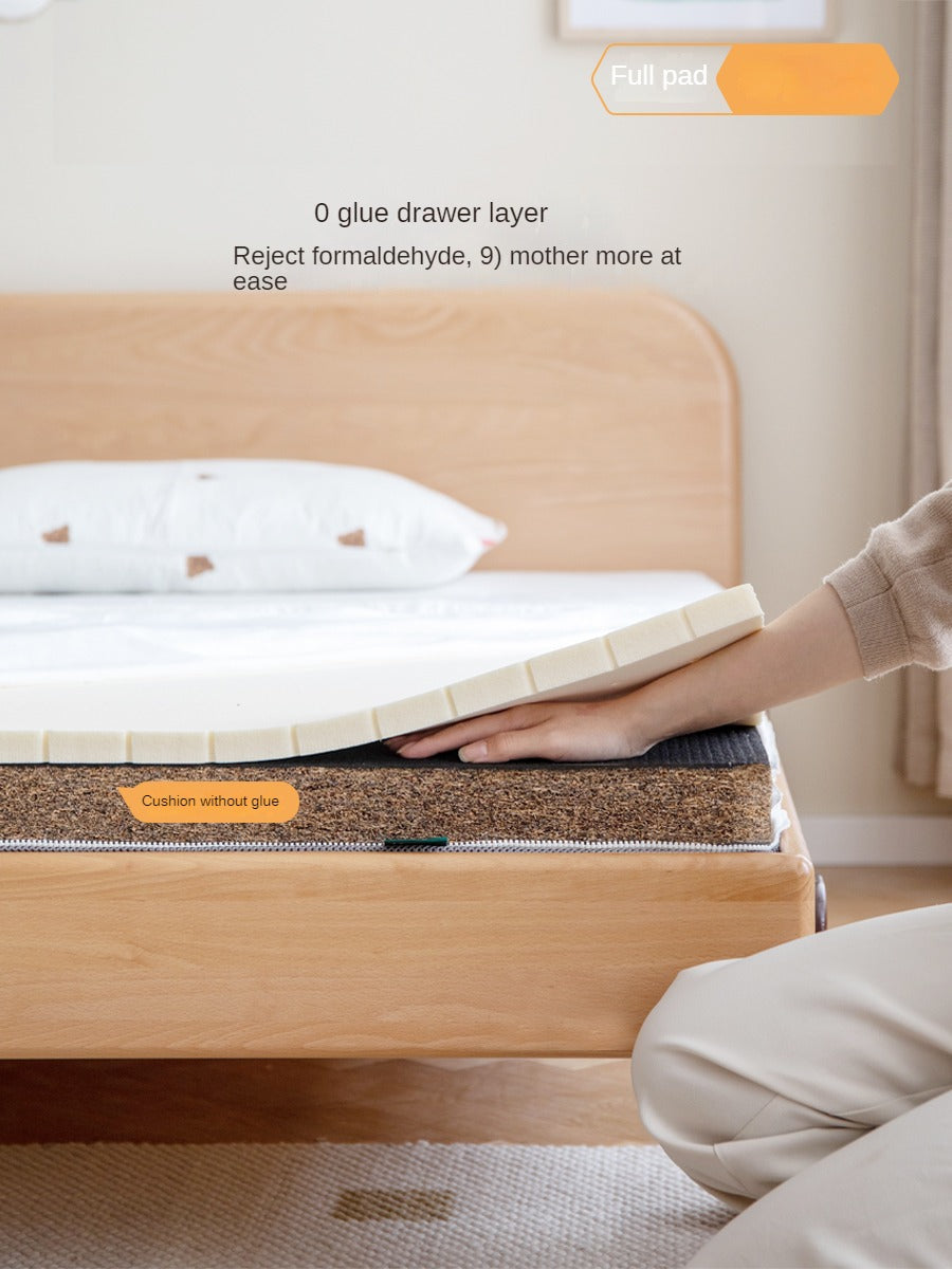 Eco-Friendly Children's Mattress Zero-Glue Firm Mattress with Natural Jute, Coconut Fiber, and Spring Support 15cm, 8 cm