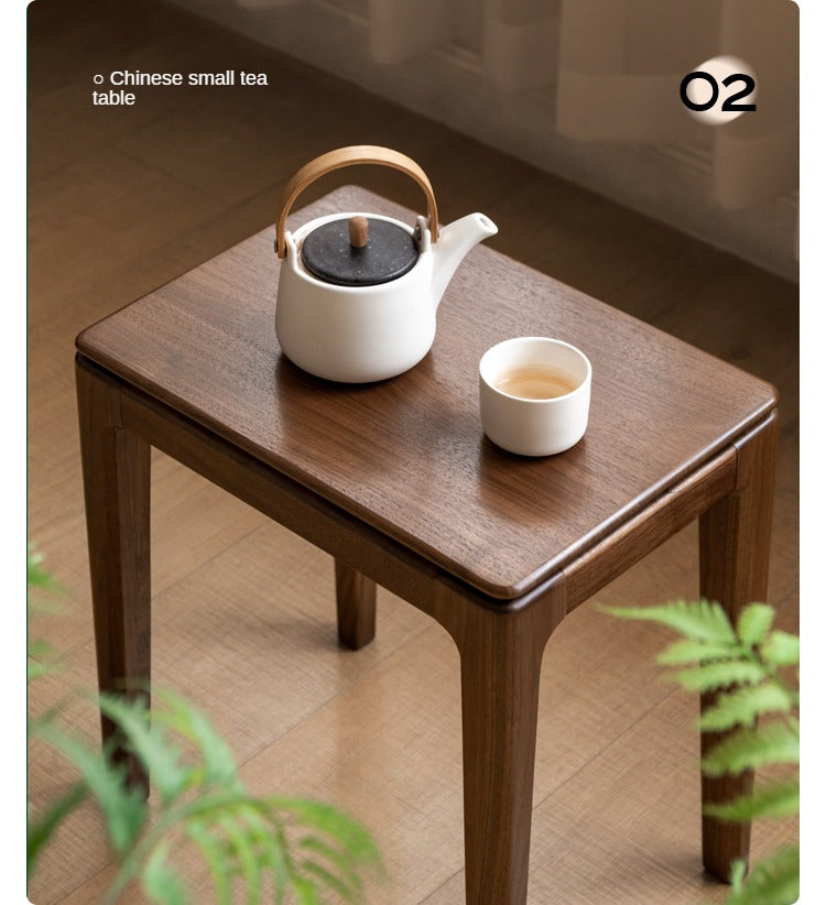 Black Walnut Solid Wood Makeup Stool