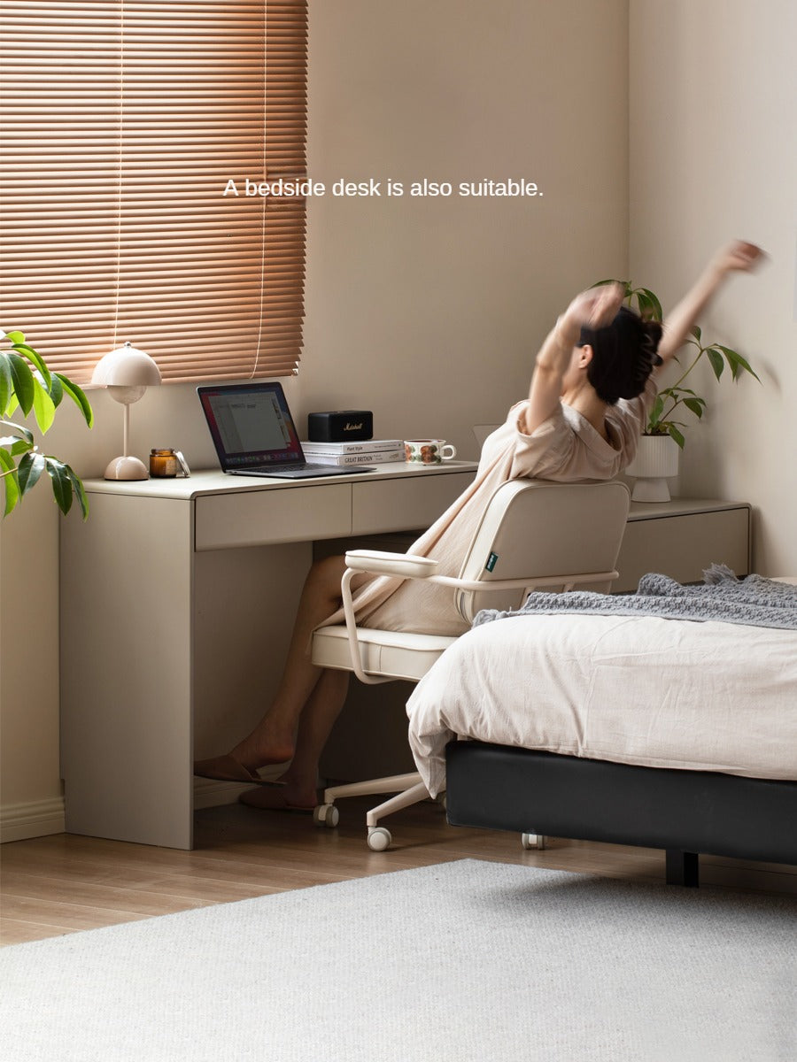 Tulipwood Solid Wood Retractable Vanity Table Light Luxurious Drawer.