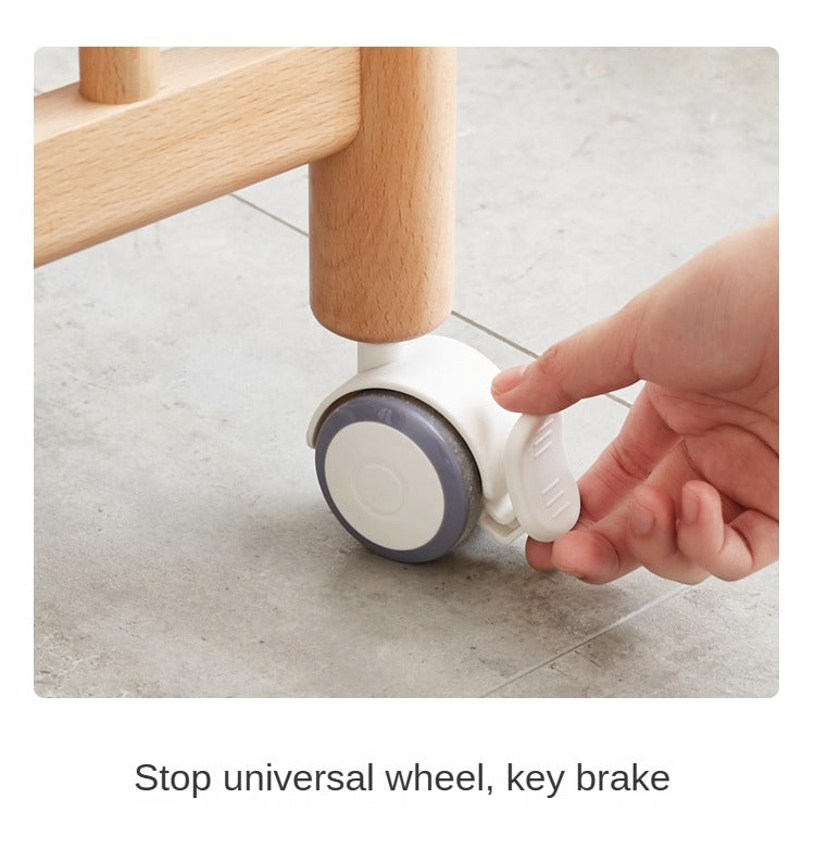 Beech Solid Wood Baby Mobile Bed