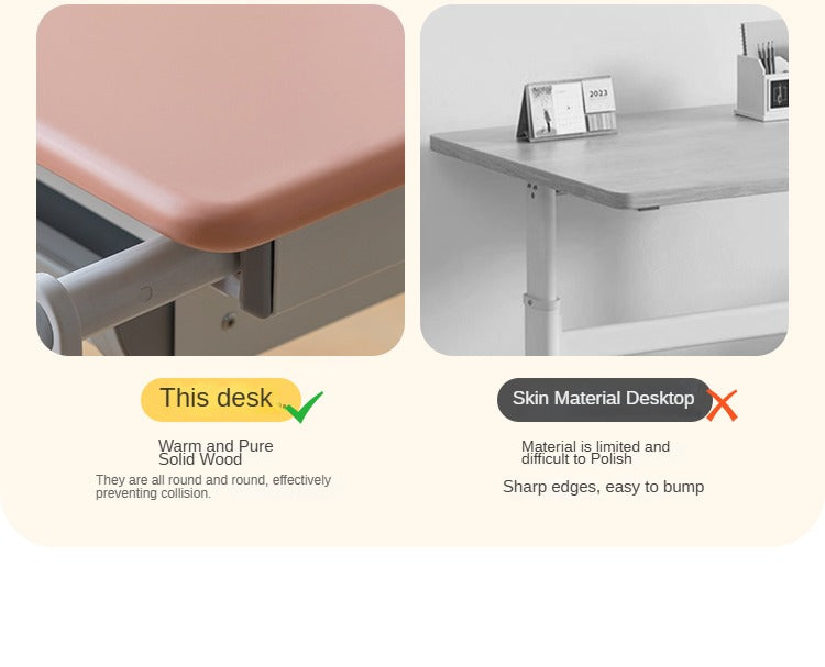 Poplar Solid Wood Children's Study Desk.