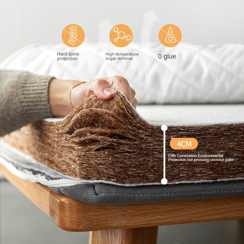 Coconut palm latex three-fold mattress with Spine Protection 8cm :