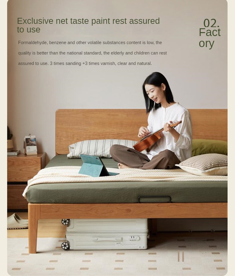 Cherry solid wood bed - SPECIAL PRICE