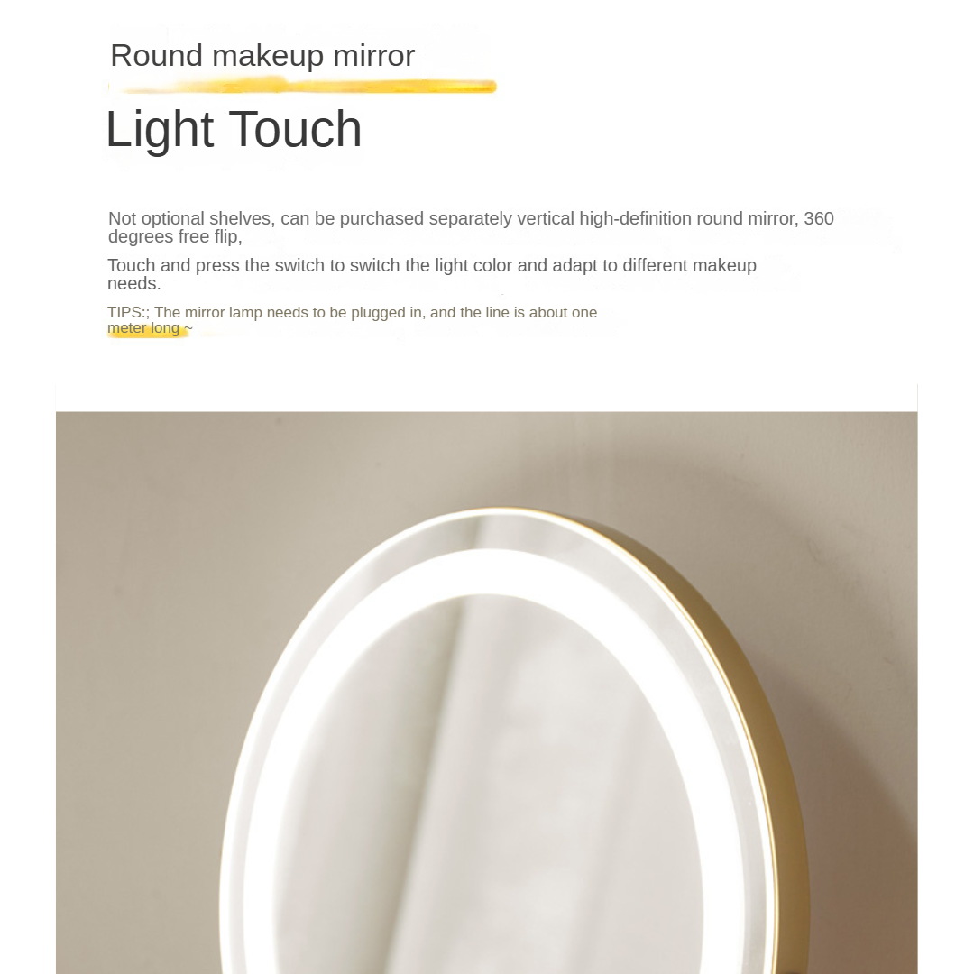 Beech Solid Wood Modern Vanity Table.