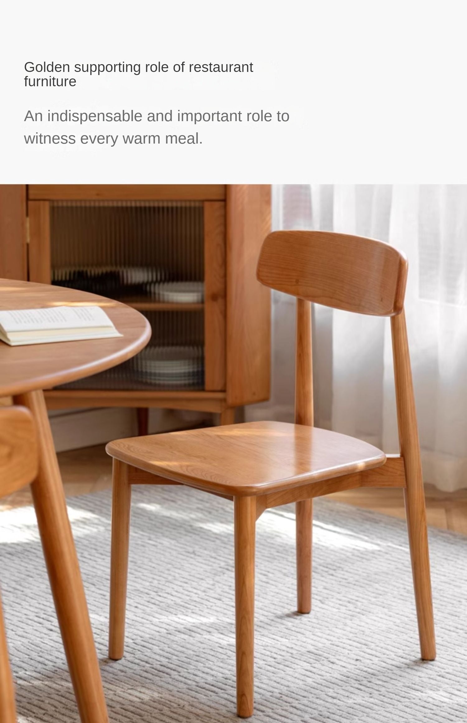Set 4 pcs Cherry Solid Wood - Chair Precious