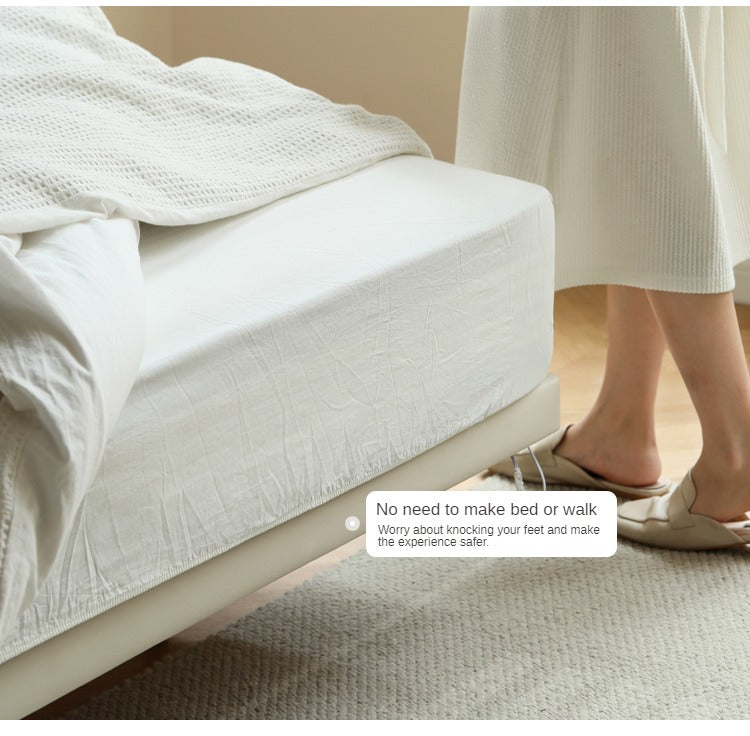 Suspension Technology Fabric Bed,Leather Bed with Light