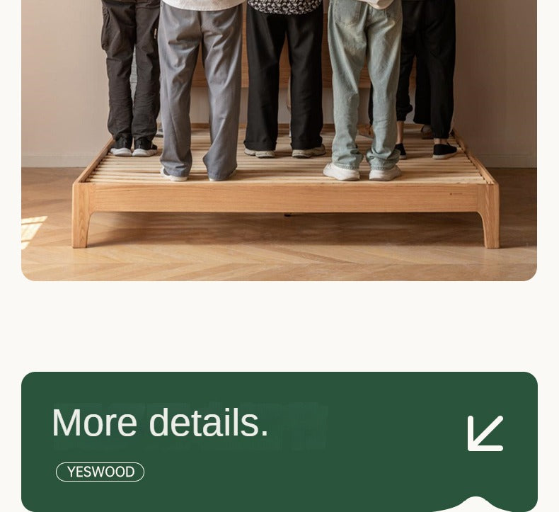 Oak Solid Wood Luminous Bed