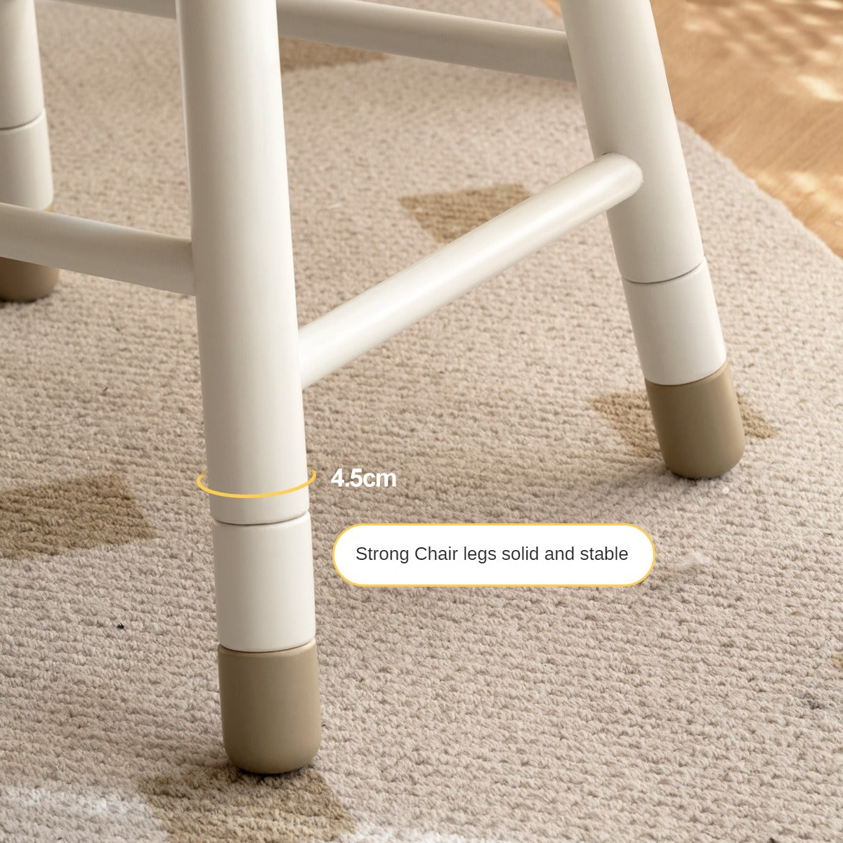 Oak, Birch Solid Wood Lift Kid's Chair White.