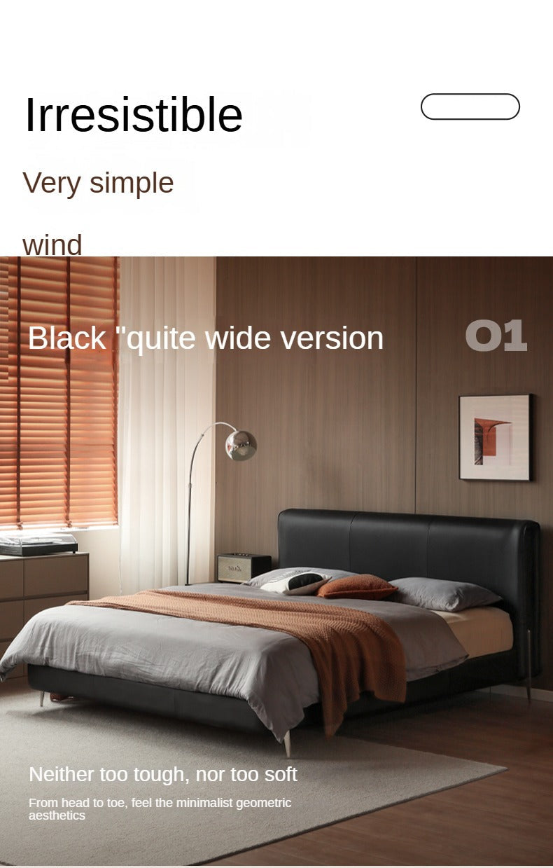 Ecological Cloud Leather High End Soft Bed Italian