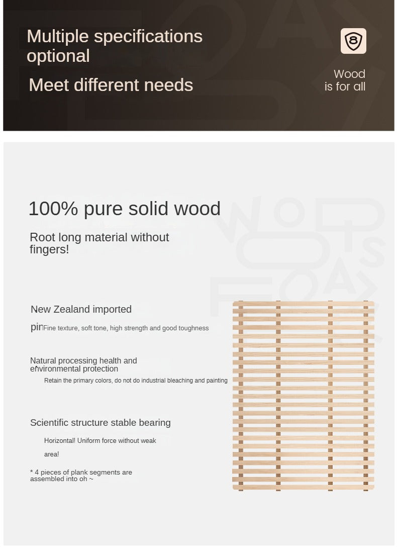 Teak, Black Walnut Solid Wood Genuine Leather Soft Bed Italian Light Luxury