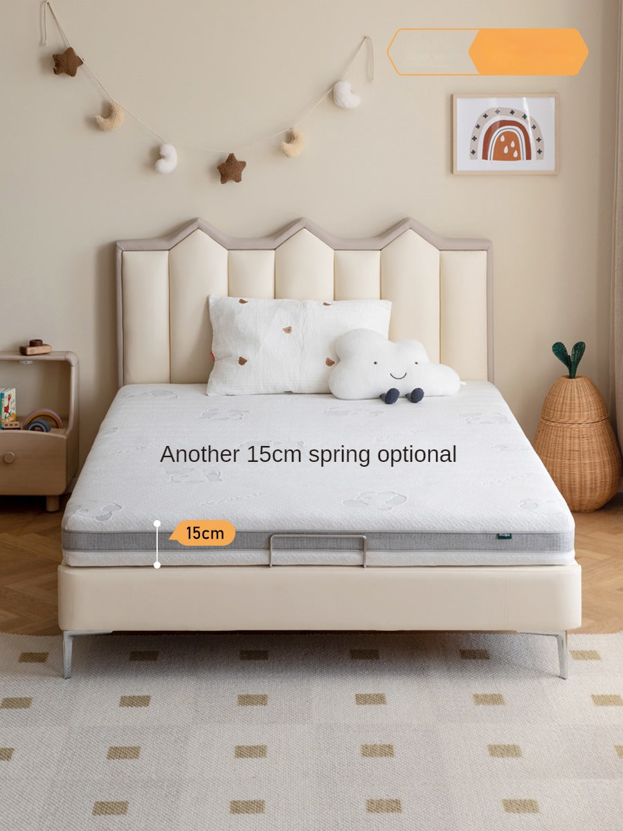 Eco-Friendly Children's Mattress Zero-Glue Firm Mattress with Natural Jute, Coconut Fiber, and Spring Support 15cm, 8 cm
