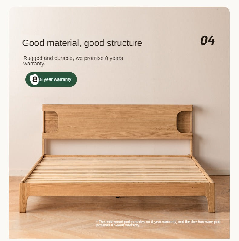 Oak Solid Wood Luminous Bed