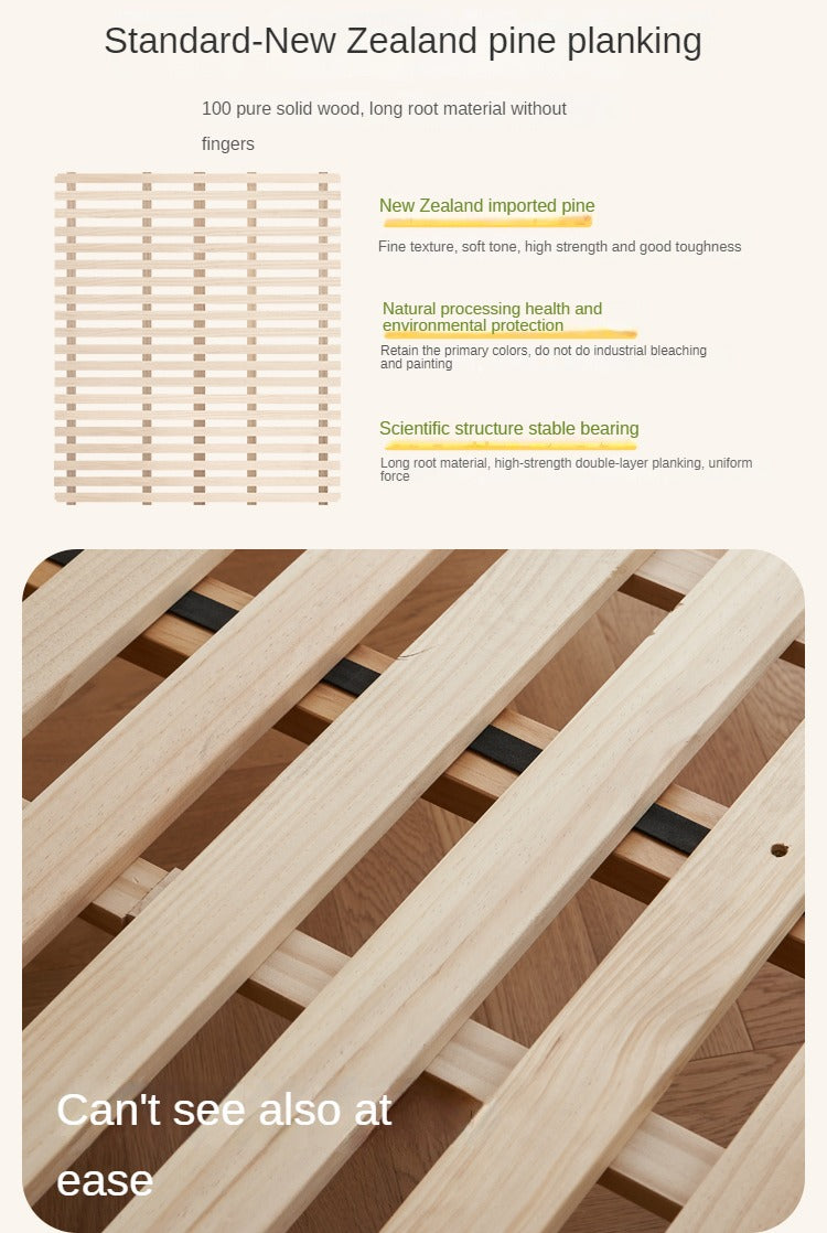 Beech Solid wood Space-saving bunk bed , mother's helper bed<
