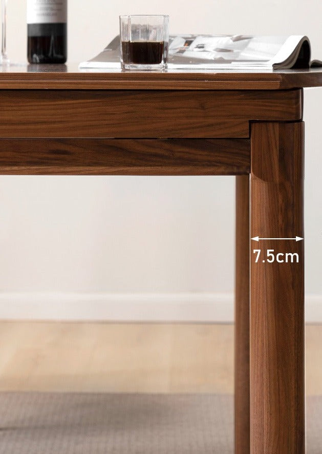 Ash, Oak, Black Walnut Solid Wood Folding Dining Table