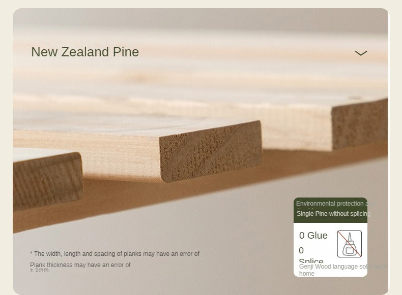 Cherry Solid Wood Leather Soft Suspended Bed