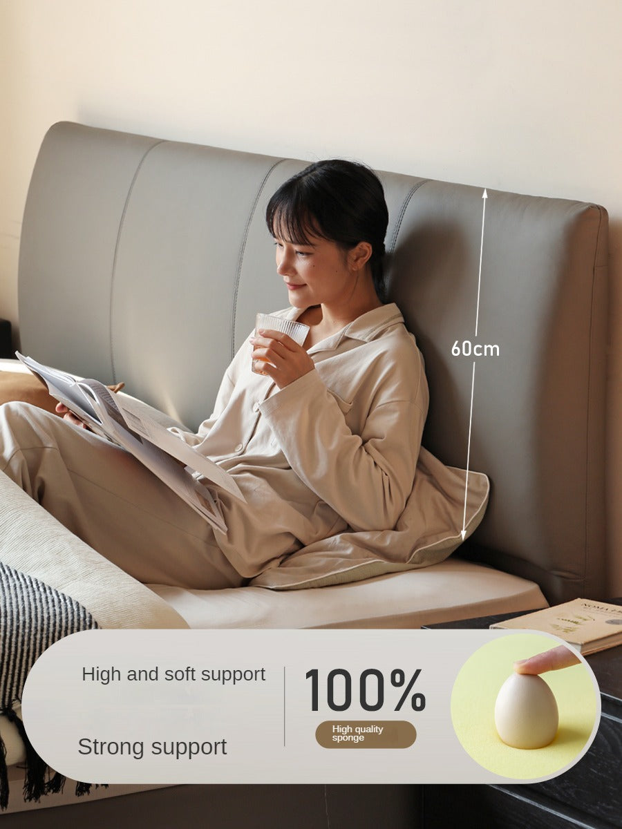 Leather Curved Design Bed