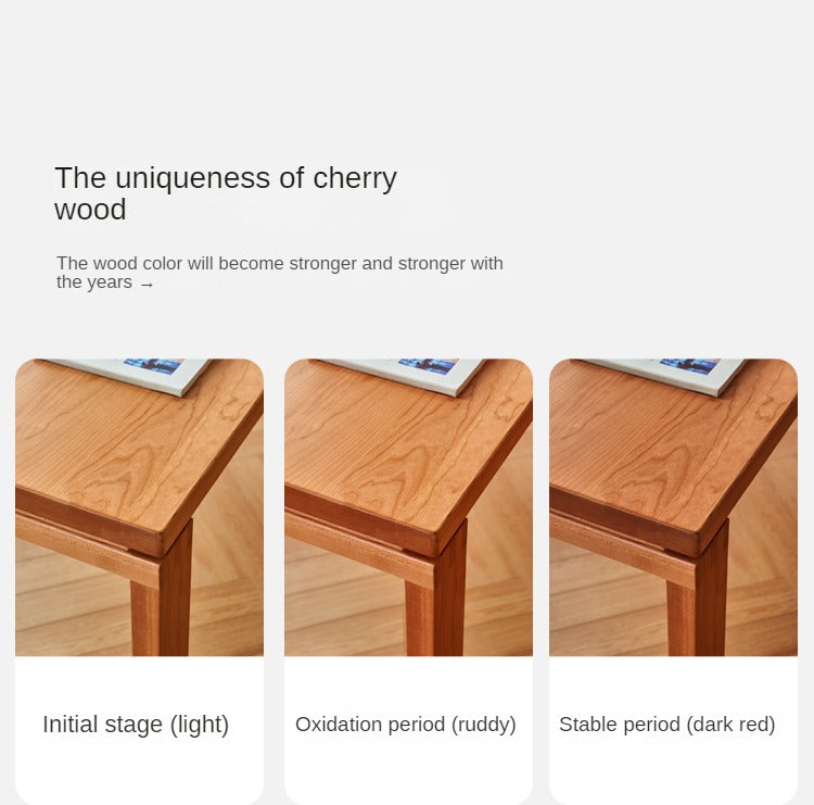 Cherry Wood Dining Table Island Table Integrated Large Board