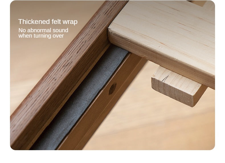 Rubber wood, Oak Solid Wood Bed Technology Fabric