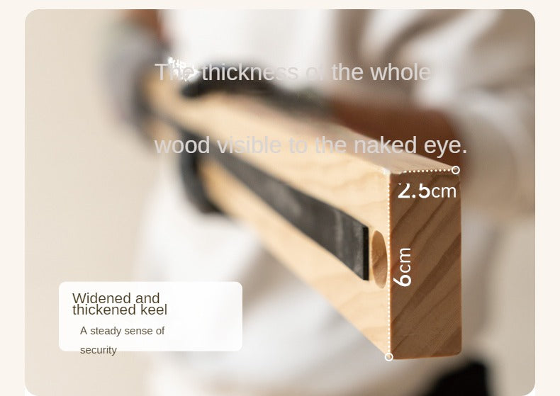 Oak, Ash Solid Wood Genuine Leather Soft Bed