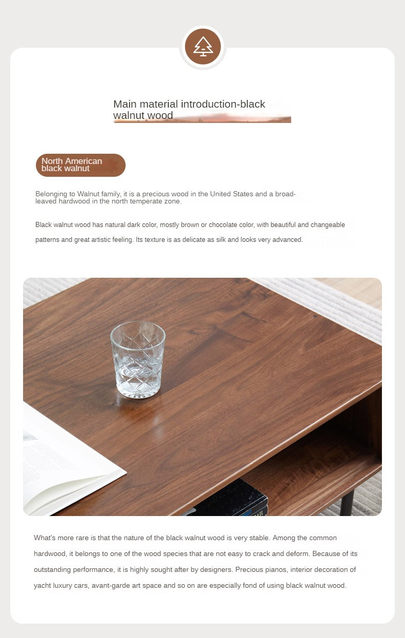 Black Walnut, Sandalwood Solid Wood Leather,Technology Cloth Bed