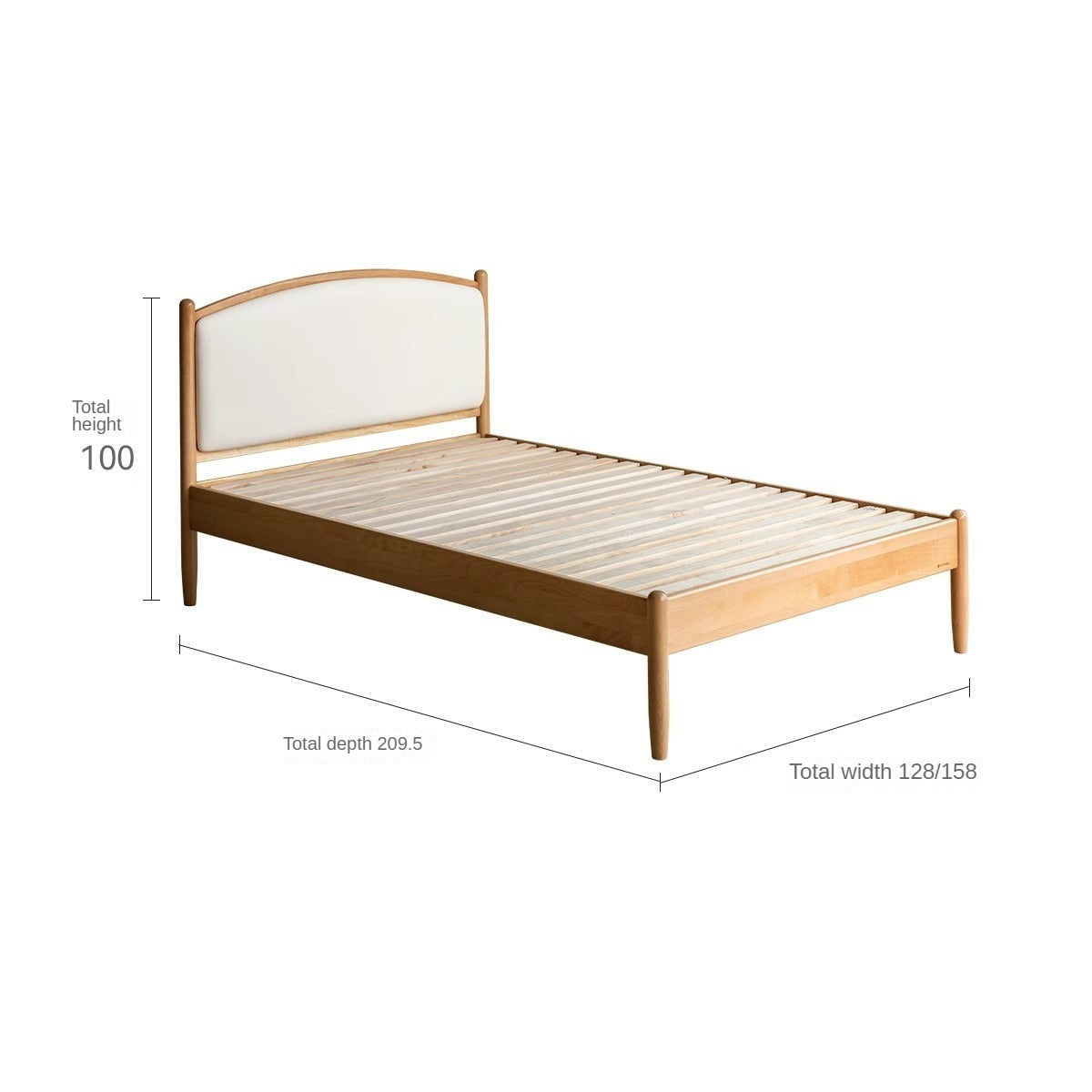 Beech solid wood Children's Soft Bed<
