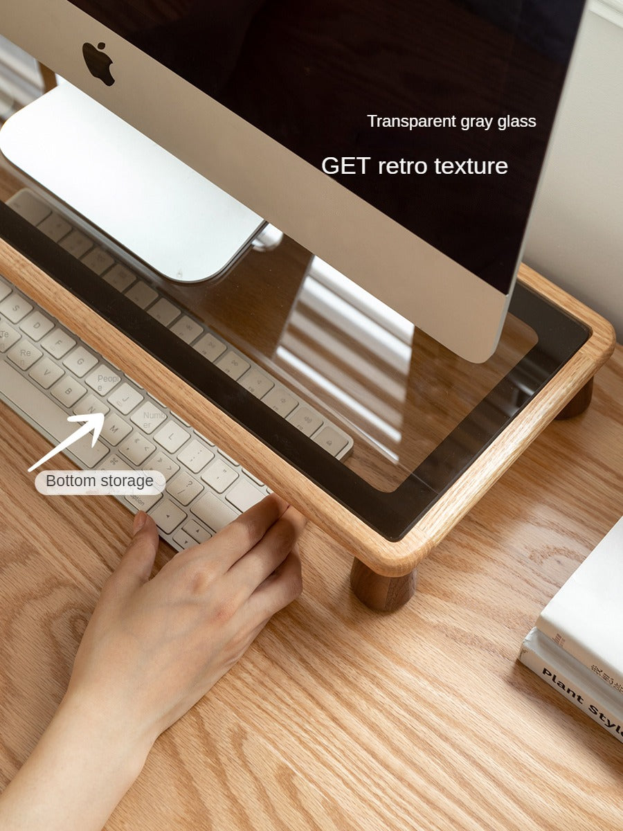 Solid Rubberwood, Oak Solid Wood Office Table Bracket