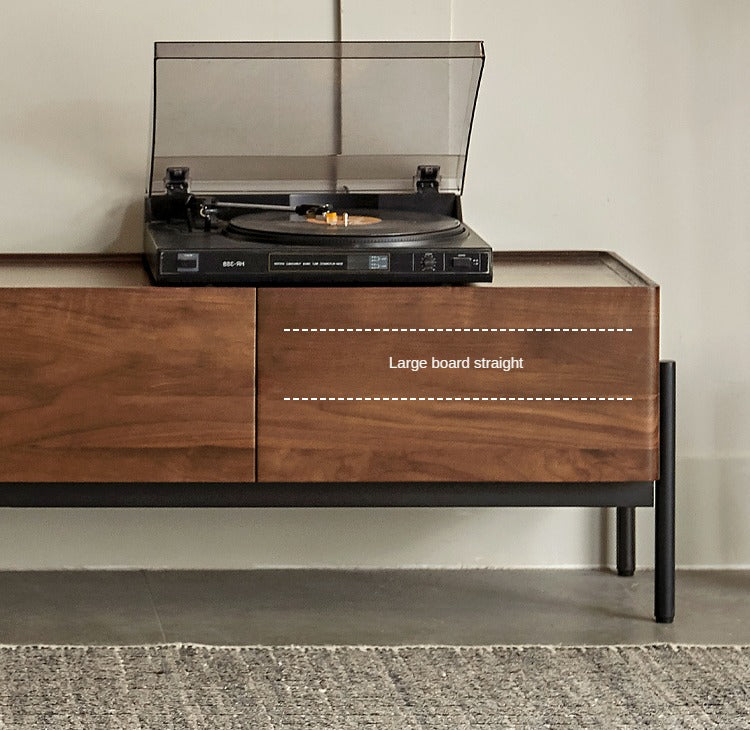 Black Walnut Solid Wood TV Stand.