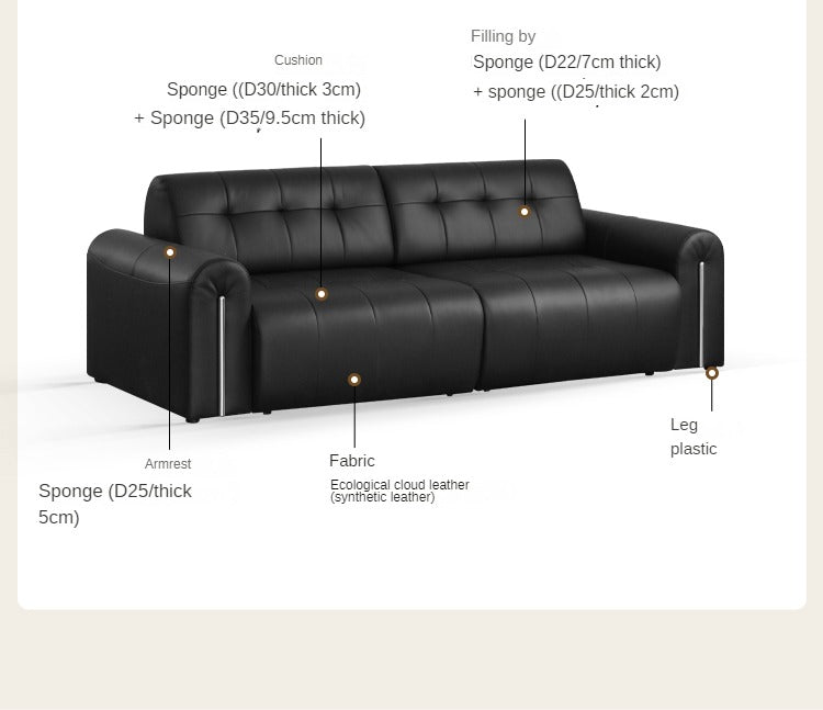 Fabric Electric Italian Style Sitting and Sleeping Sofa.