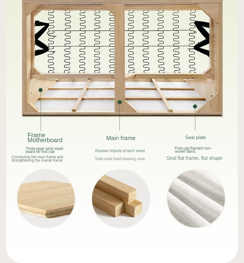 Fabric Sofa Modern Folding Dual-purpose Sofa.