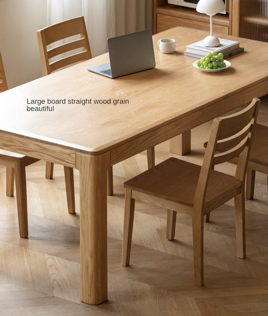 Oak, Ash Solid Wood Long Dining Table
