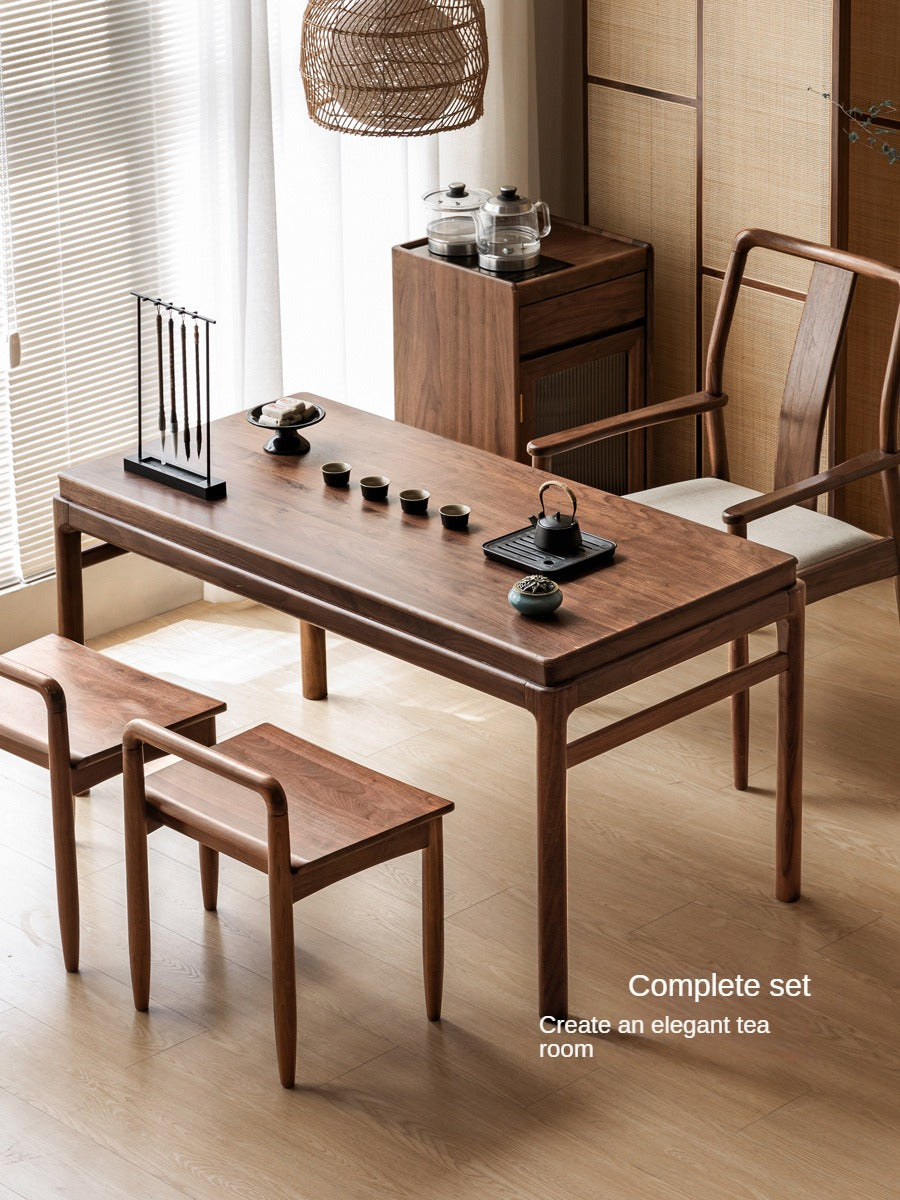 Black Walnut Solid Wood Tea Table