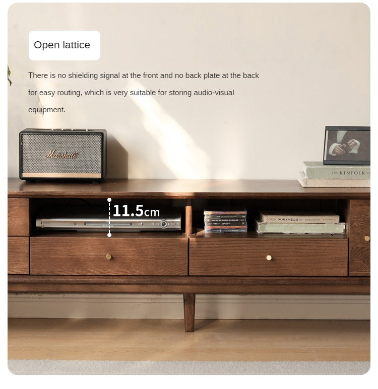 Oak Solid Wood Nordic Modern TV Stand