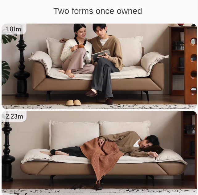 Fabric Straight Sofa Modern Simple,