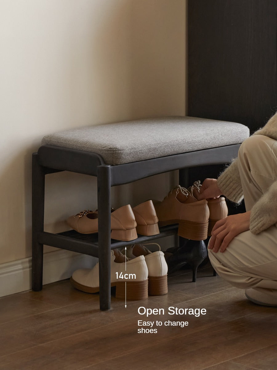 Oak Solid Wood Shoe Changing Bench