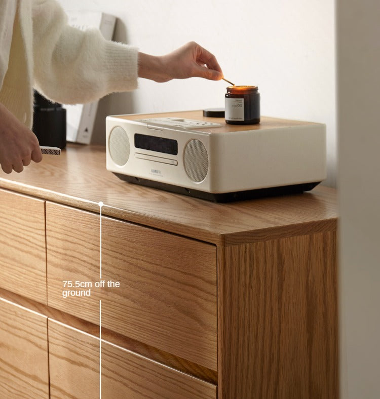 Oak, Black Walnut, Beech Solid Wood, Solid Rubberwood Storage Drawer