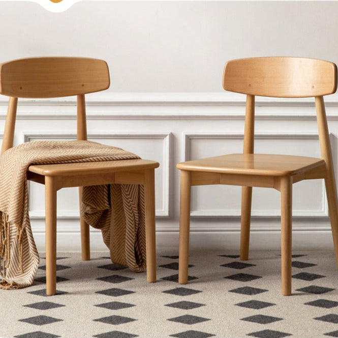 European Beech Solid Wood Modern Dining Chair 4 pcs