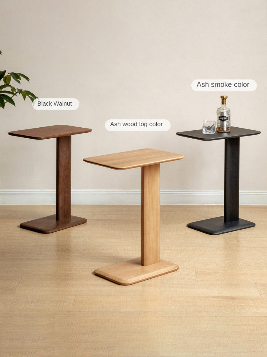 Ash, Black Walnut Solid Wood Side Table Modern Simple
