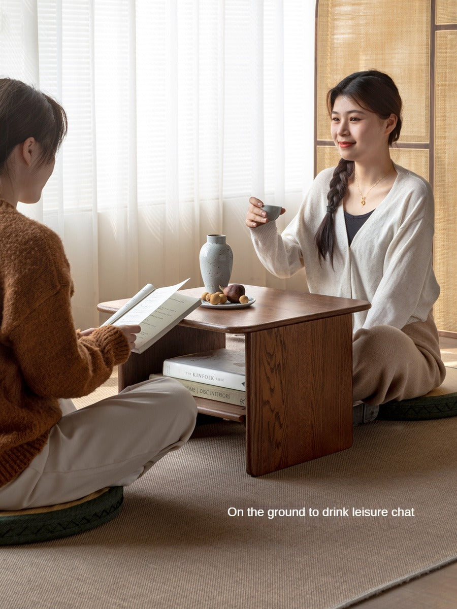 Oak Solid Wood Square Tea Table