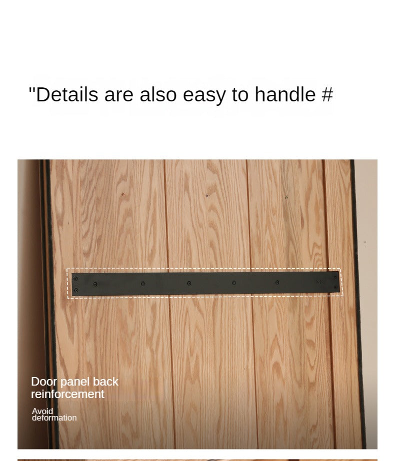 Oak, Ash Solid Wood Wardrobe Sliding Door Modern.